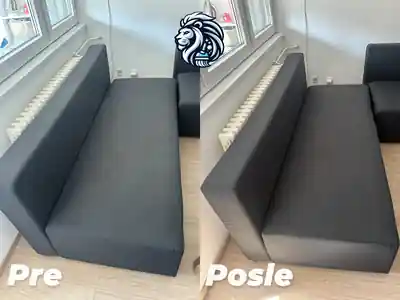 Dubinsko pranje sivog dvoseda pre i posle pranja u Beogradu
