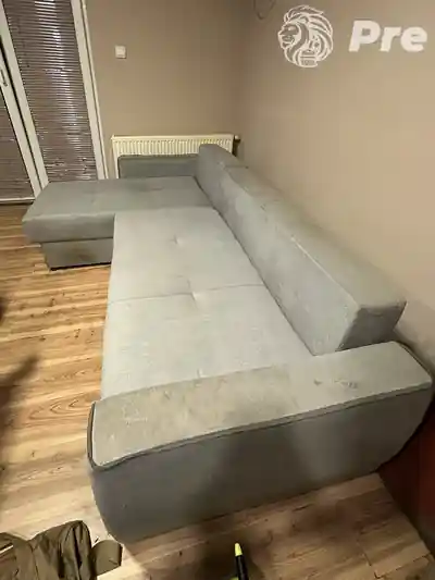 Dubinsko pranje lezaja sive ugaone garniture u Beogradu