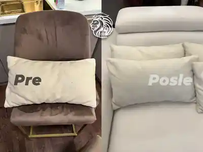 Dubinsko pranje belog troseda pre i posle pranja u Beogradu
