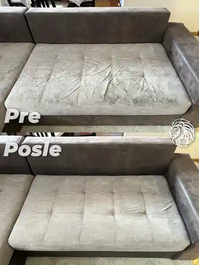 Dubinsko pranje duseka pre i posle pranja u Beogradu