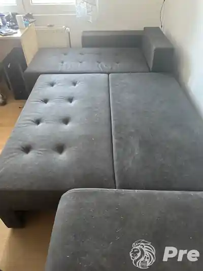Dubinsko pranje sivog taburea pre pranja u Beogradu