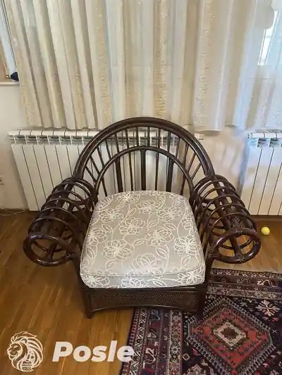 Dubinsko pranje fotelje od ratana posle dubinskog pranja u Beogradu