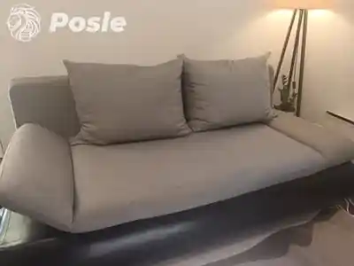 Dubinsko pranje svetlosive ugaone garniture posle pranja u Beogradu