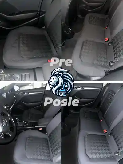 Dubinsko pranje kompletnog enterijera pre i posle pranja automobila u Beogradu