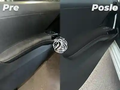 Dubinsko pranje zadnje klupe pre i posle pranja automobila u Beogradu