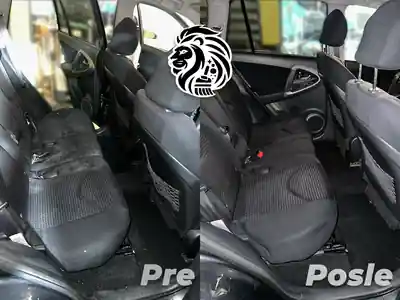 Dubinsko pranje koznog sedista posle dubinskog pranja automobila u Beogradu