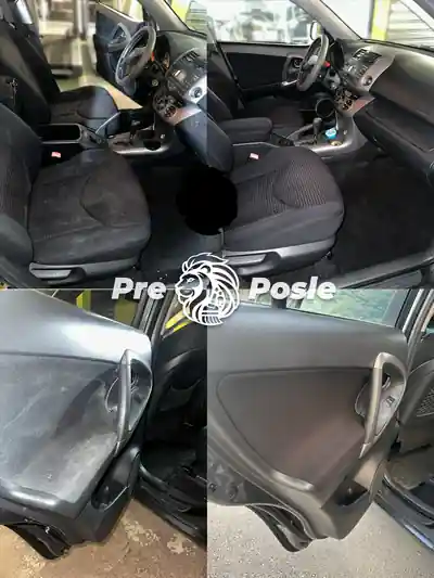 Dubinsko pranje sedista pre i posle pranja automobila u Beogradu