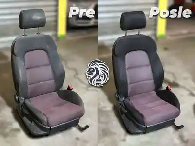 Dubinsko pranje auto sedista pre i posle dubinskog pranja automobila u Beogradu