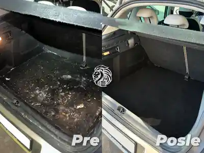 Dubinsko pranje gepeka pre i posle ciscenja automobila u Beogradu