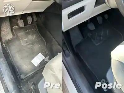 Dubinsko pranje poda i sedista pre i posle pranja automobila u Beogradu