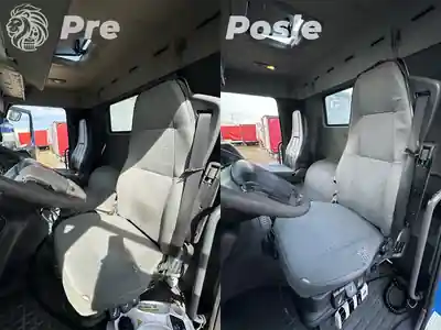 Dubinsko pranje prednjih sedista pre i posle tretmana automobila u Beogradu