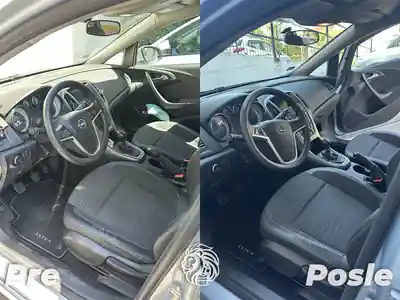 Vozacev prostor automobila pre i posle dubinskog ciscenja u Beogradu